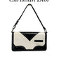 Christian Dior by John Galliano Y2K Patent Black White D’trick Shoulder Bag 2003