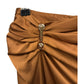 Versace Runway Bronze Silk Draping Skirt