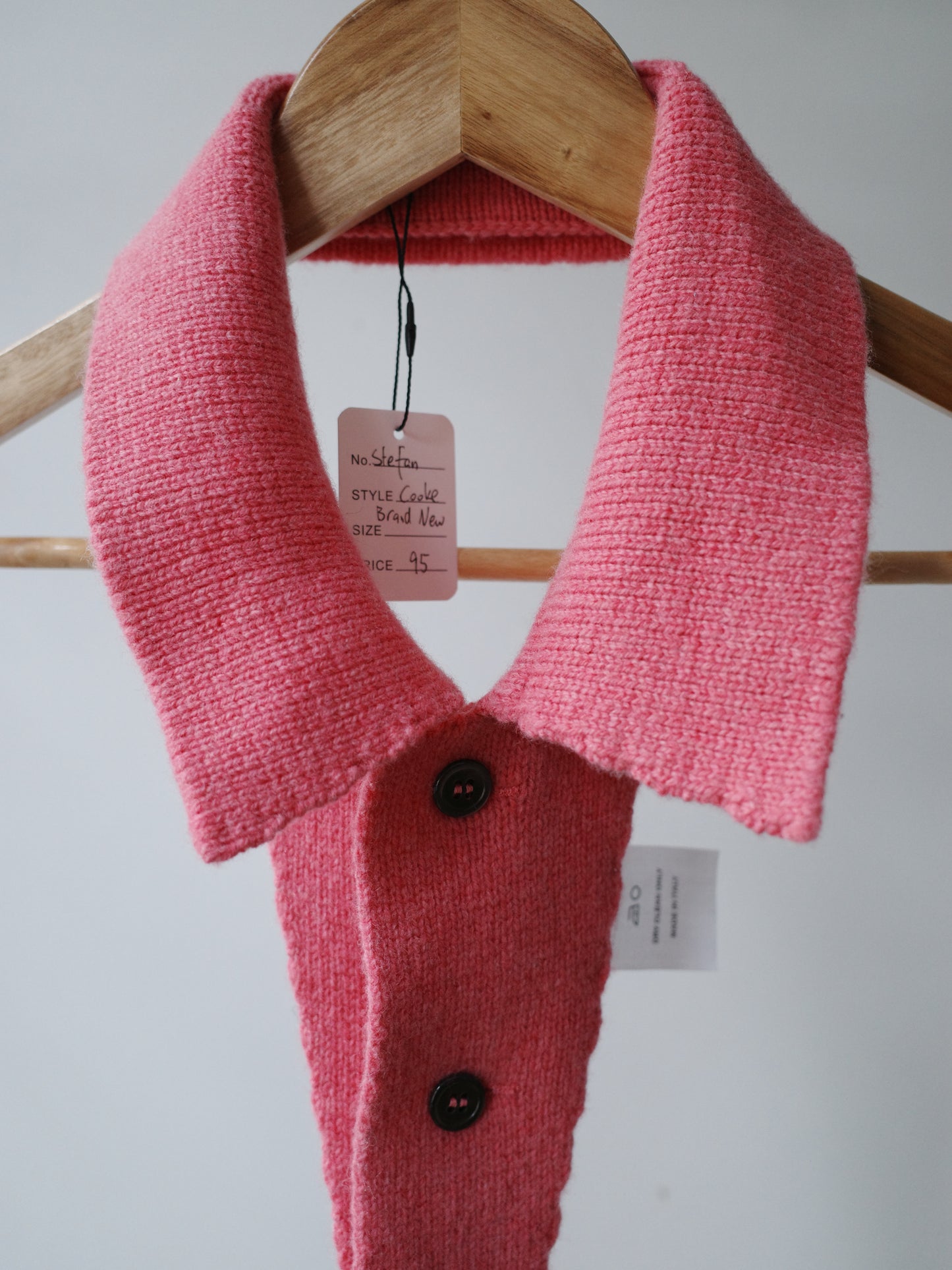 Stefan Cooke Pink Knitted Collar