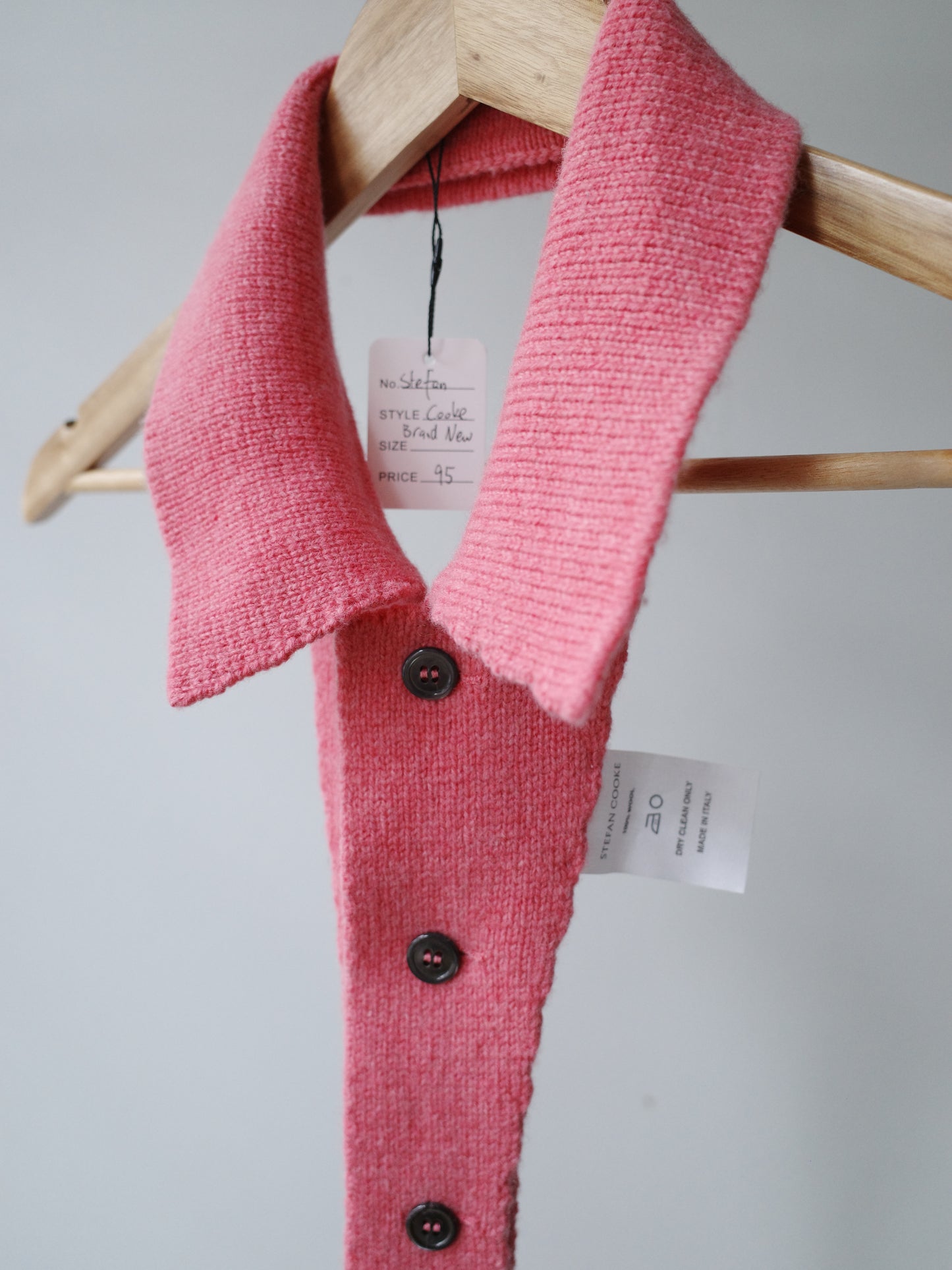 Stefan Cooke Pink Knitted Collar