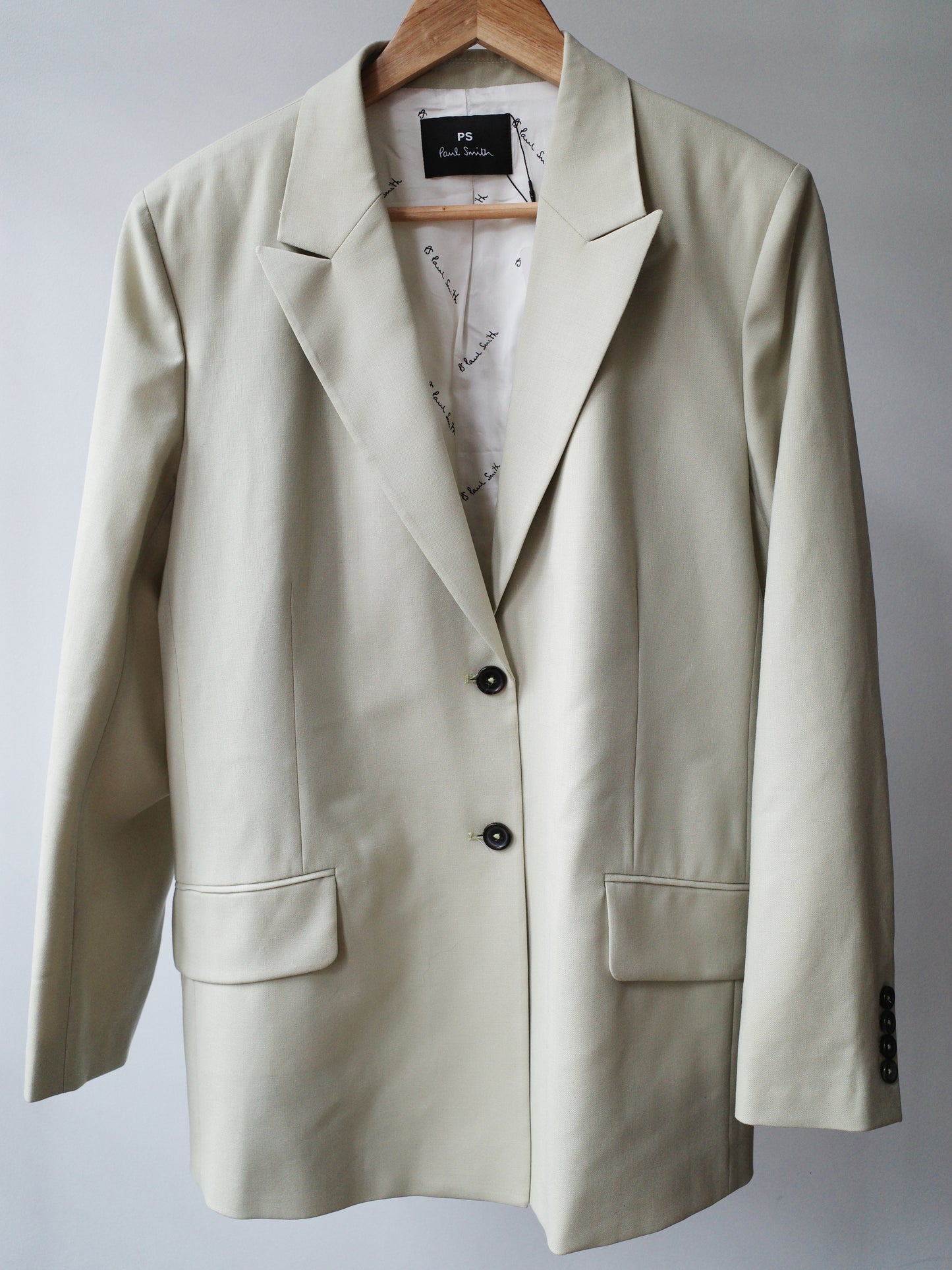 Paul Smith Light Green Cotton Blazer