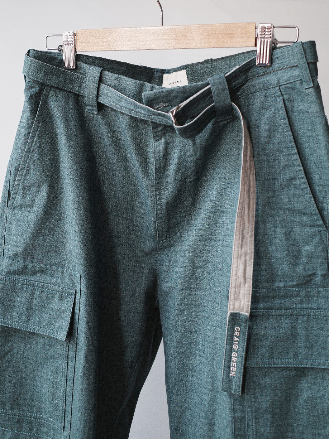 Craig Green Teal Cargo Trousers