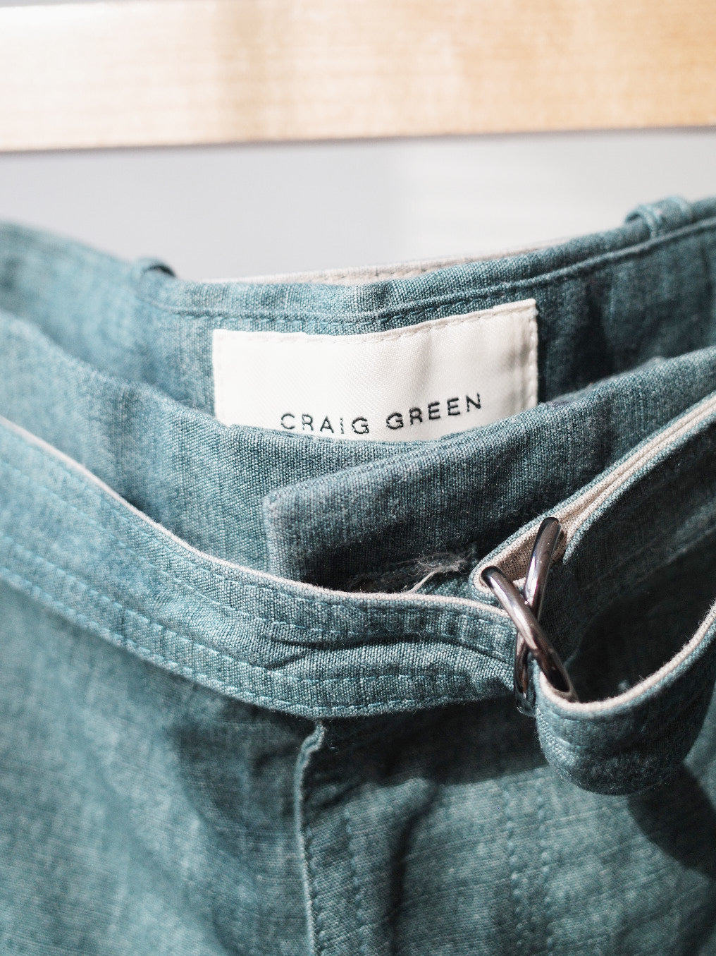 Craig Green Teal Cargo Trousers