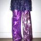 PE99Y YAN9 Asymmetrical Double Layered PVC Sequinned Trousers