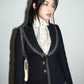 Balenciaga AW2007/8 Runway Navy Wool Tailored Women's Blazer Jacket