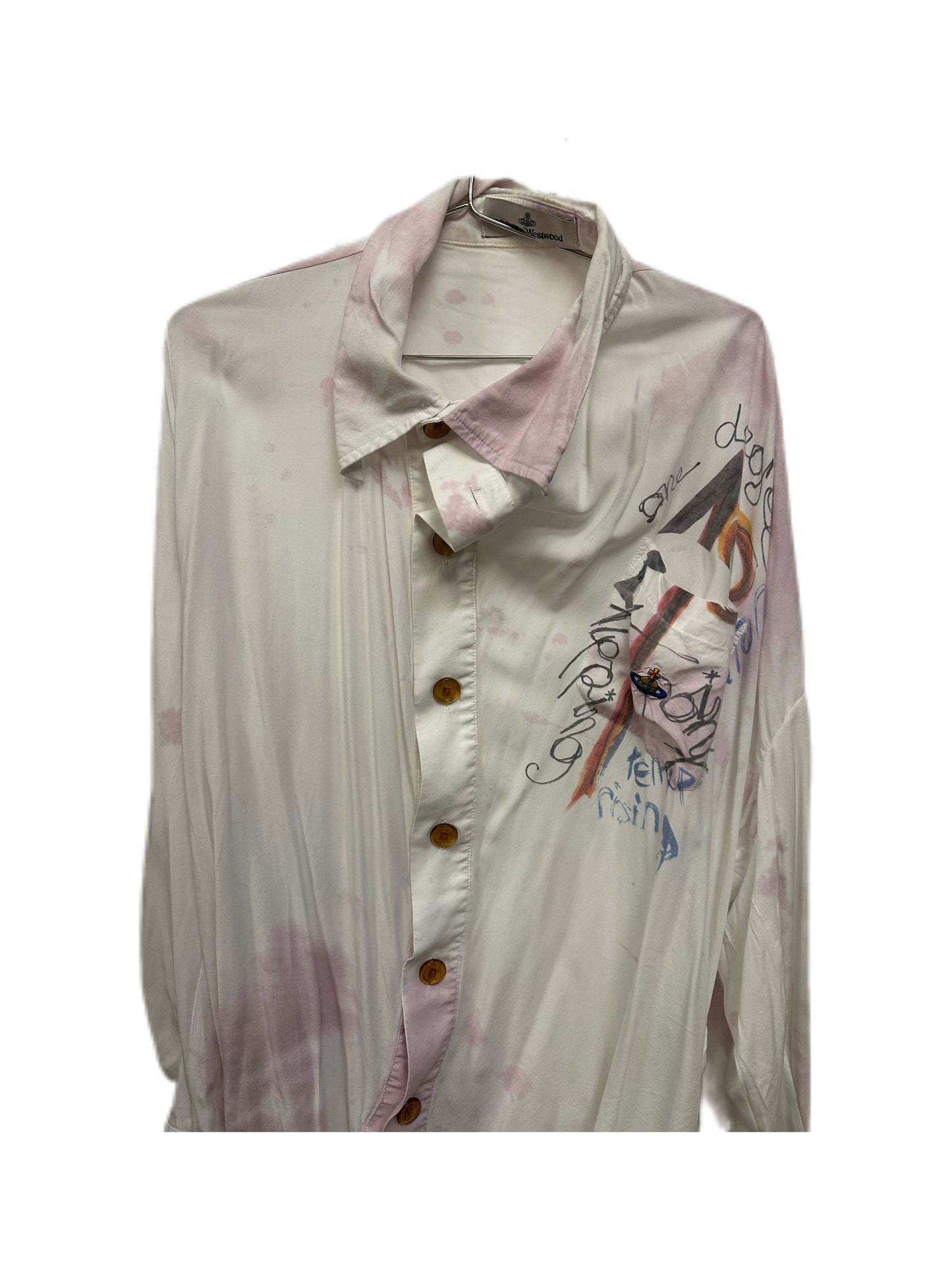 Vivienne Westwood Draping Spilled Wine Shirt