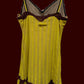 Jean Paul Gaultier Soleil Yellow Victorian Gothic Styled Laced Y2K Dress