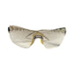 Christian Dior by John Galliano Y2K Futuristic Cyber Silver Sunglasses