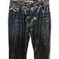 Ottolinger Black Shiny Surface Punk Drape Trousers