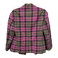 Vivienne Westwood Women's Pink and Green Check Blazer Jacket