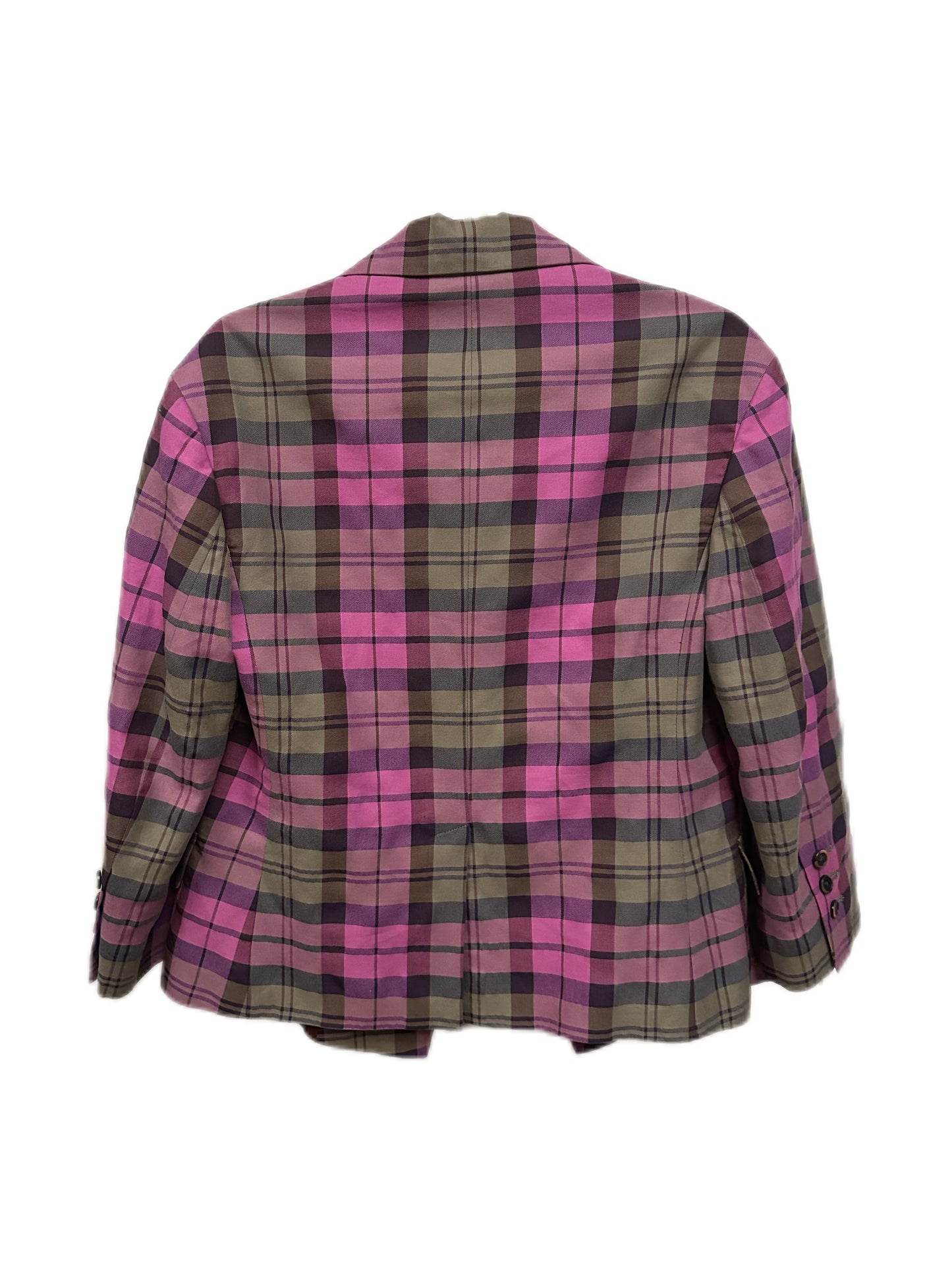 Vivienne Westwood Women's Pink and Green Check Blazer Jacket