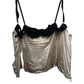 Dolce & Gabanna Y2K Runway Silver Jersey Corset