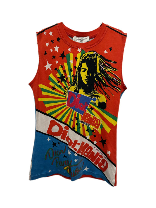 Christian Dior by John Galliano Y2K Bob Marley Print Tank Top