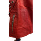 Christian Dior by John Galliano Y2K Punk Red Leather Bandage Skirt