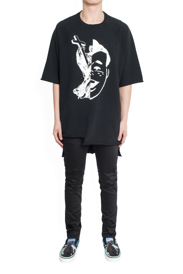 UNDERCOVER GOD / BOY BIG SWEAT BLACK T-SHIRT