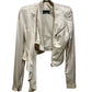 Haider Ackermann White Satin Asymetrical Tailored Jacket