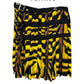 Versace 2004 Runway Tiger Print Pleated Skirt