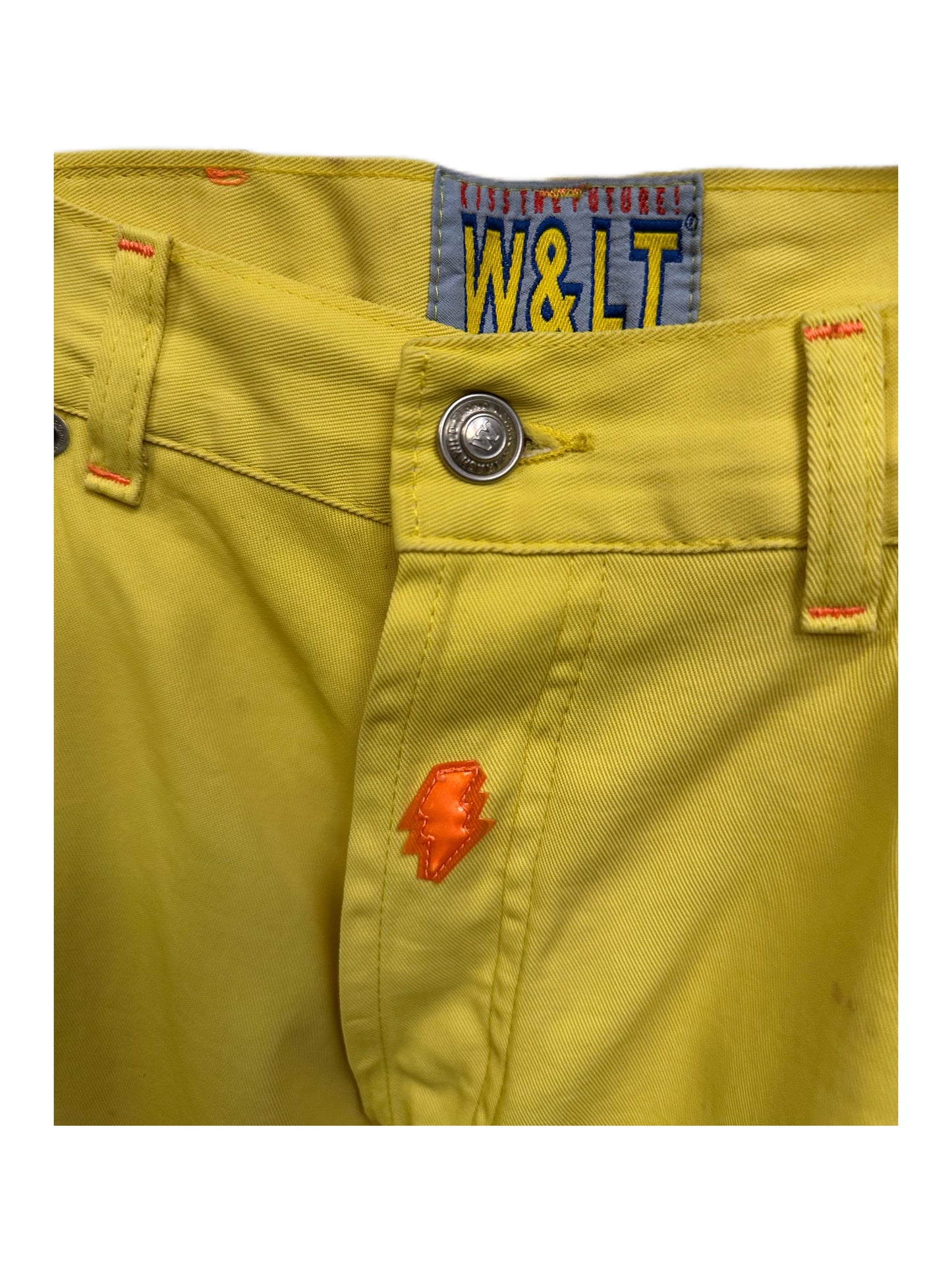 Walter Van Beirendonck Y2K Yellow Runway Trousers