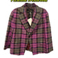 Vivienne Westwood Women's Pink and Green Check Blazer Jacket