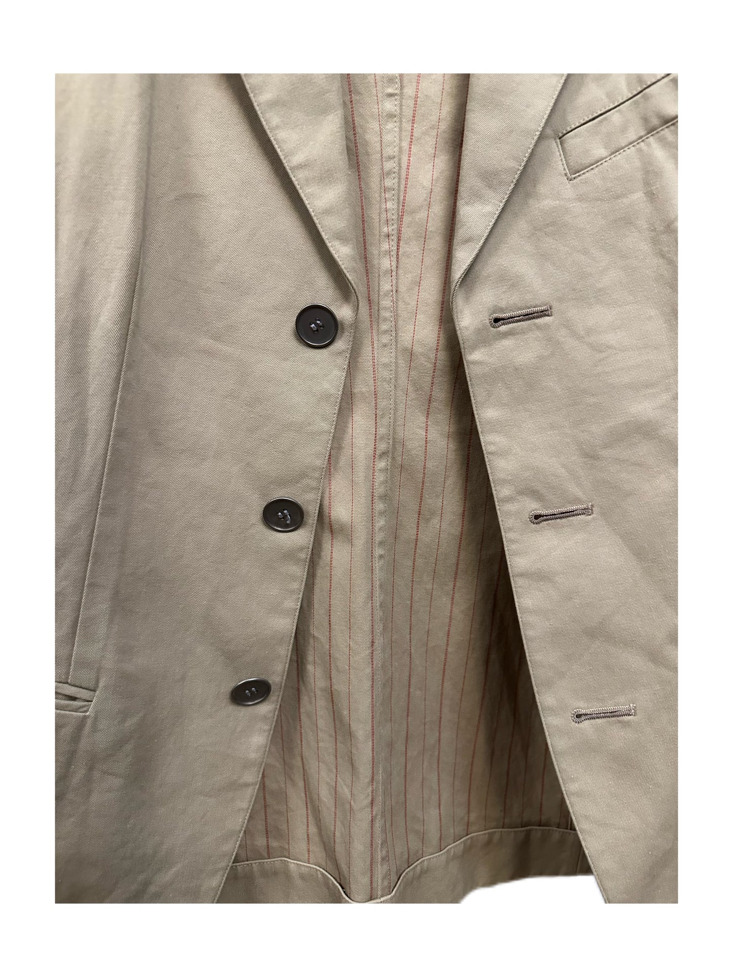 Jean Paul Gaultier Vintage Beige Cotton Blazer Jacket