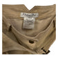 Christian Dior by John Galliano Runway Punk Bandage Gold Logo Plate Beige Suede Flare Trouser