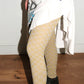 Off-White Yellow and Grey Bubble Check Knitted Leggings