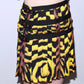 Versace 2004 Runway Tiger Print Pleated Skirt