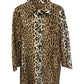 Moschino Leopard Print Short Fur Coat