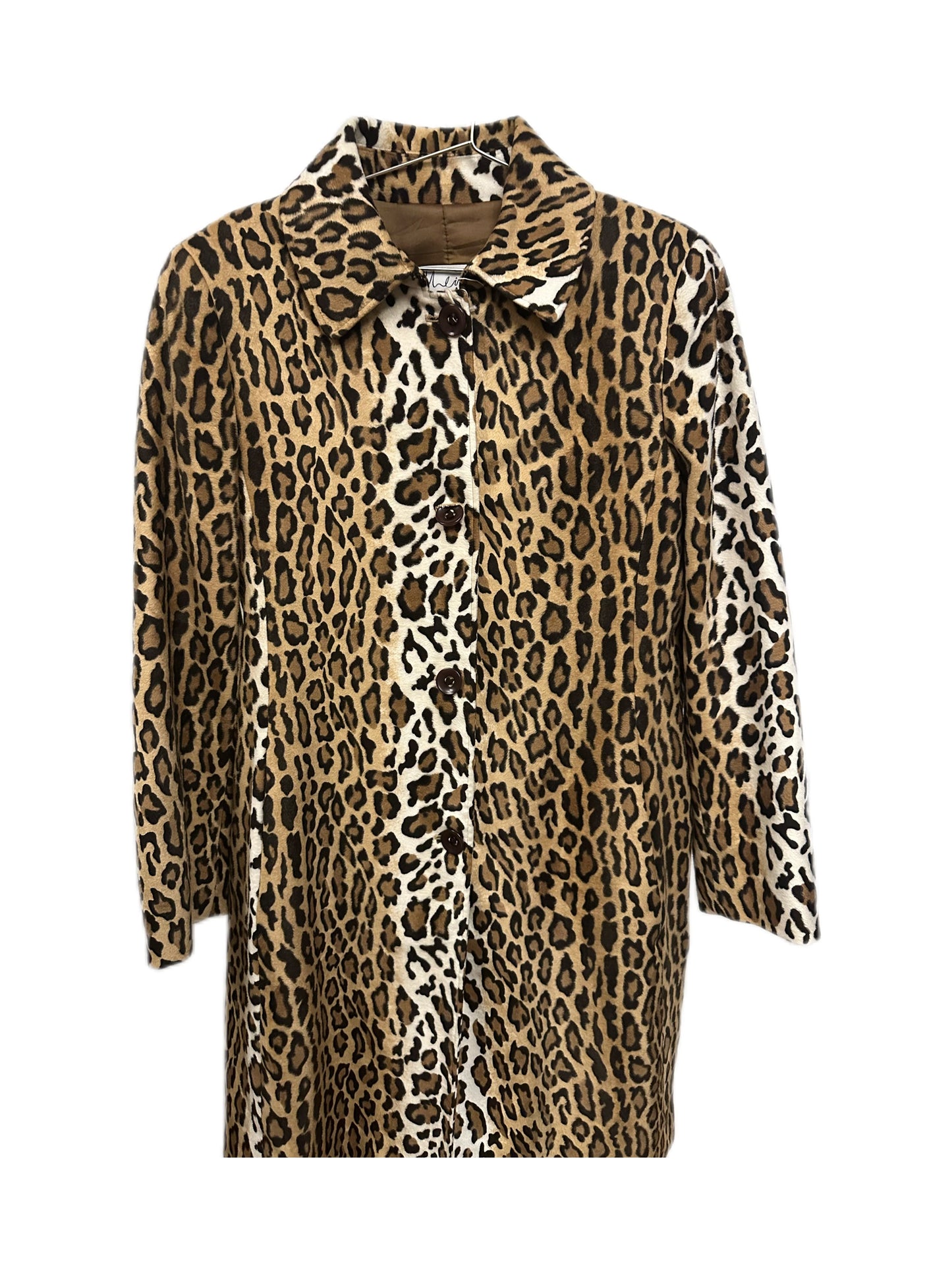 Moschino Leopard Print Short Fur Coat