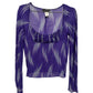 Gianni Versace Y2K Iconic Purple Silk Top