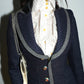 Balenciaga AW2007/8 Runway Navy Wool Tailored Women's Blazer Jacket