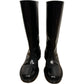 Simon Rocha Black Shiny High Boots