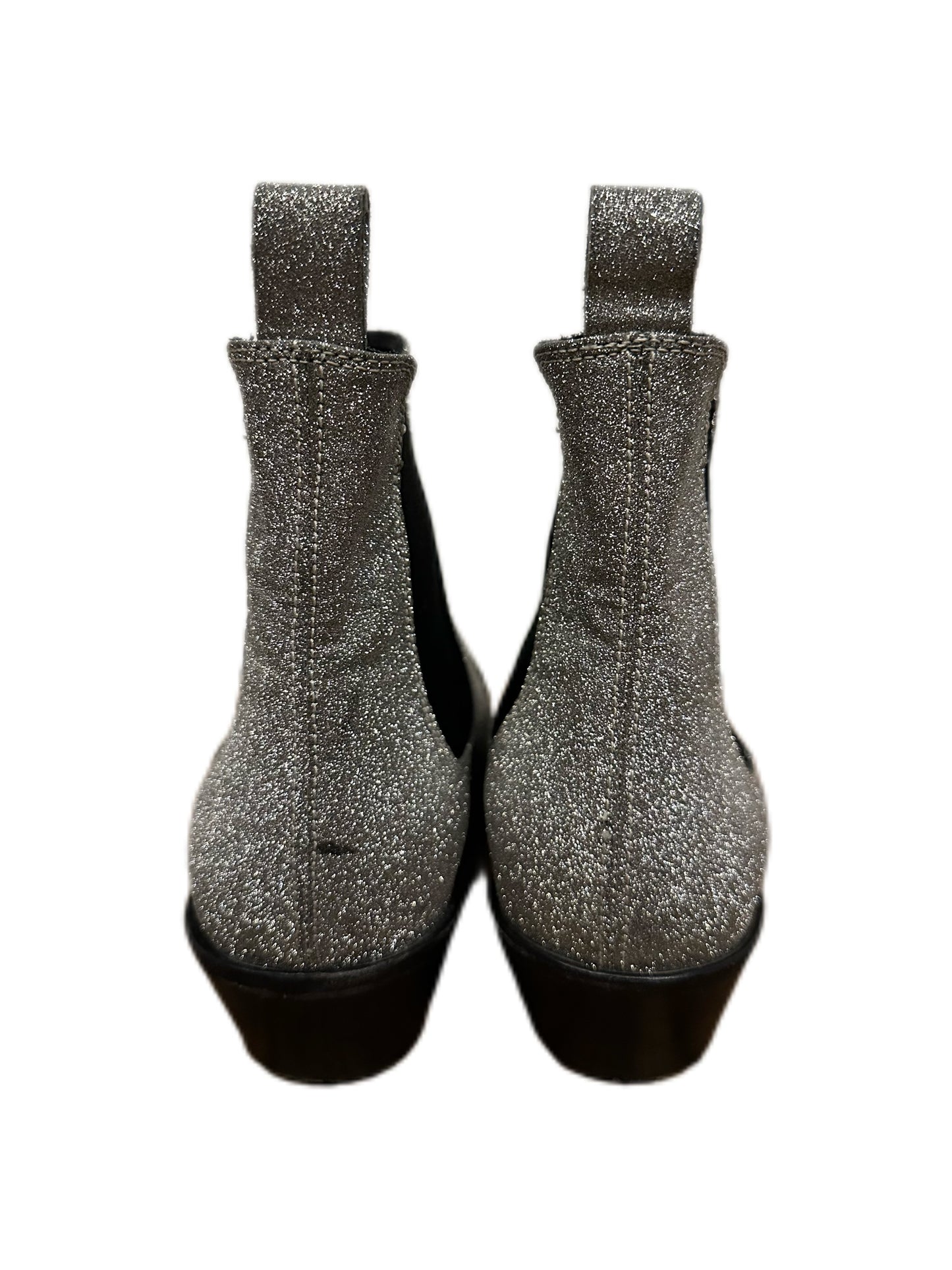 Calvin Klein X Raf Simons Silver Claire Glitter Western Boots 205W39NYC