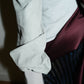 PE99Y YAN9 Sky Blue and Grey Suede Wine Silk Coat Jacket