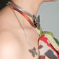 Jean Paul Gaultier Y2K Vintage Runway Butterfly Silver Metal Choker Necklace