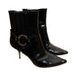 Christian Dior by John Galliano Y2K Runway Punk Black Leather Heel Boots