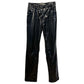 Ottolinger Black Shiny Surface Punk Drape Trousers