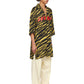 LU'U DAN  Black & Yellow Psychedelic Tiger Shirt