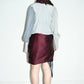 PE99Y YAN9 Sky Blue and Grey Suede Wine Silk Coat Jacket