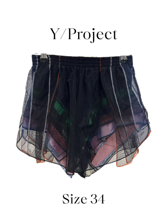 Y/Project Multi Layers Organza Silk Shorts