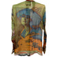 Jean Paul Gaultier Portrait Print Pink and Green Shirt