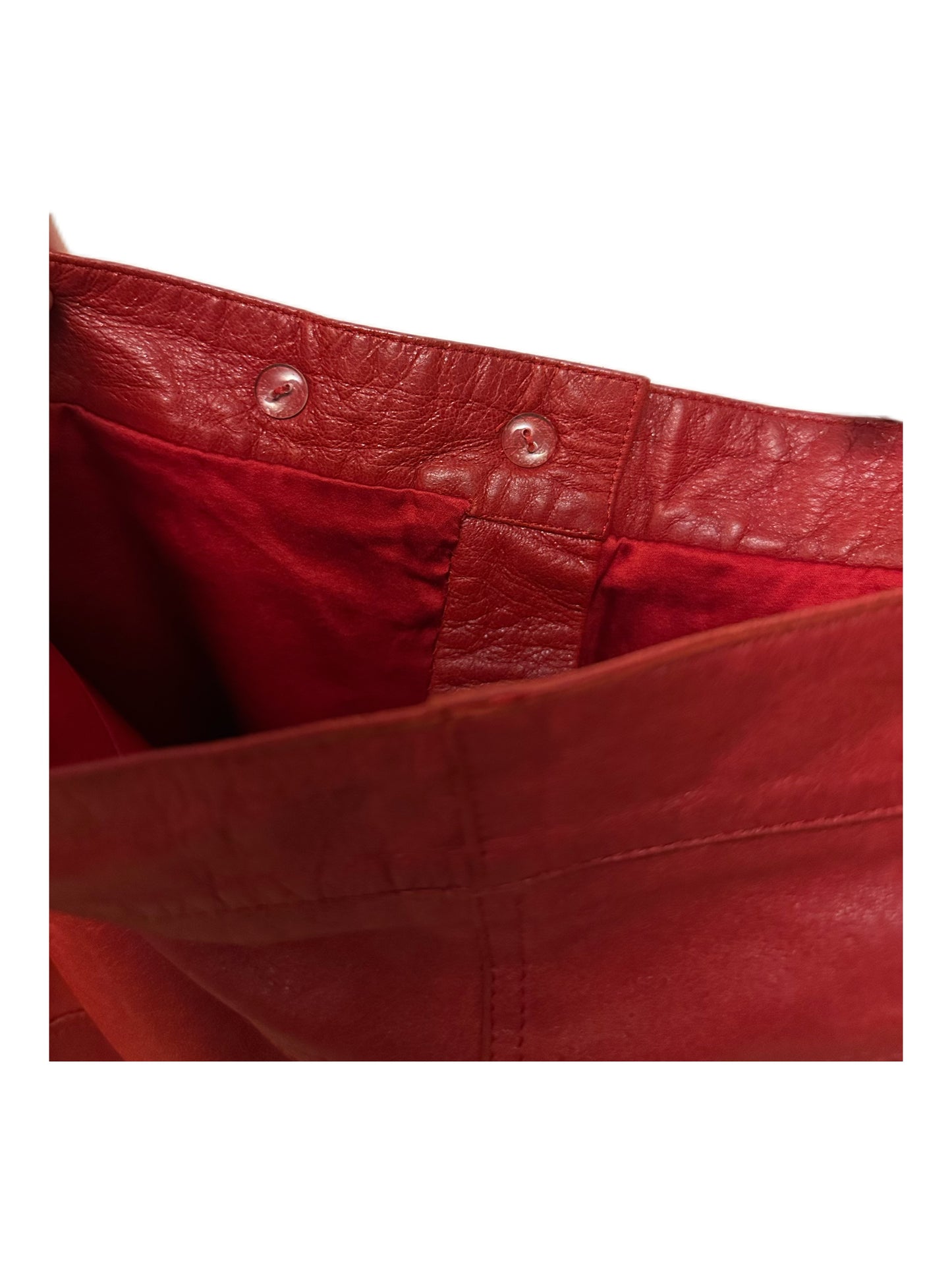 Christian Dior by John Galliano Y2K Punk Red Leather Bandage Skirt