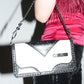 Christian Dior by John Galliano Y2K Patent Black White D’trick Shoulder Bag 2003