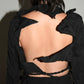 Yohji Yamamoto Runway Black Sculptural Spike Jacket