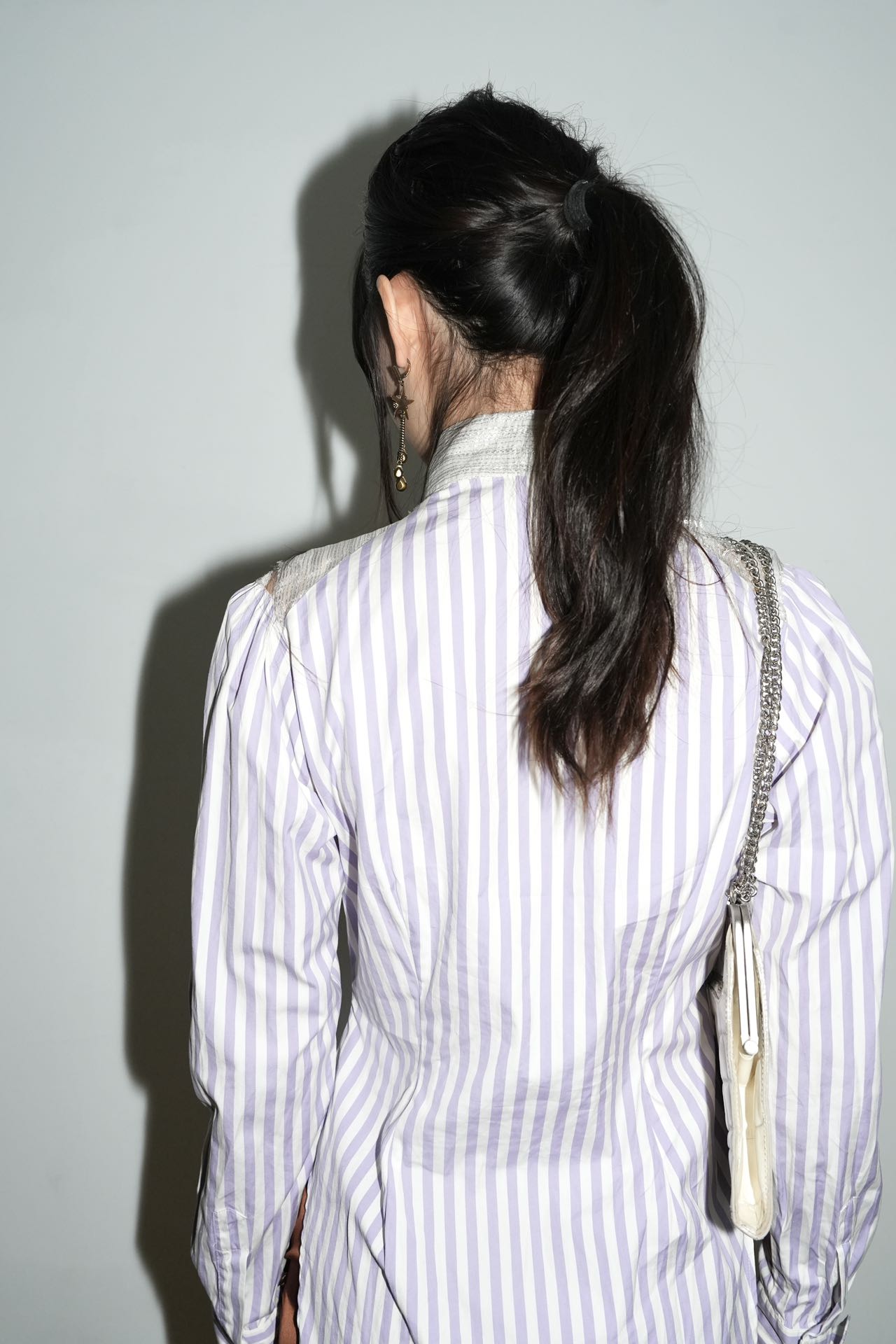 Vivienne Westwood Elegant Vintage 90s Purple Stripes Blouse