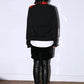 032C X Buffalo Over Knee Black Soft Leather Platform Boots