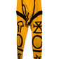 Charles Jeffrey Loverboy Knitted Symbol Yellow and Black Leggings