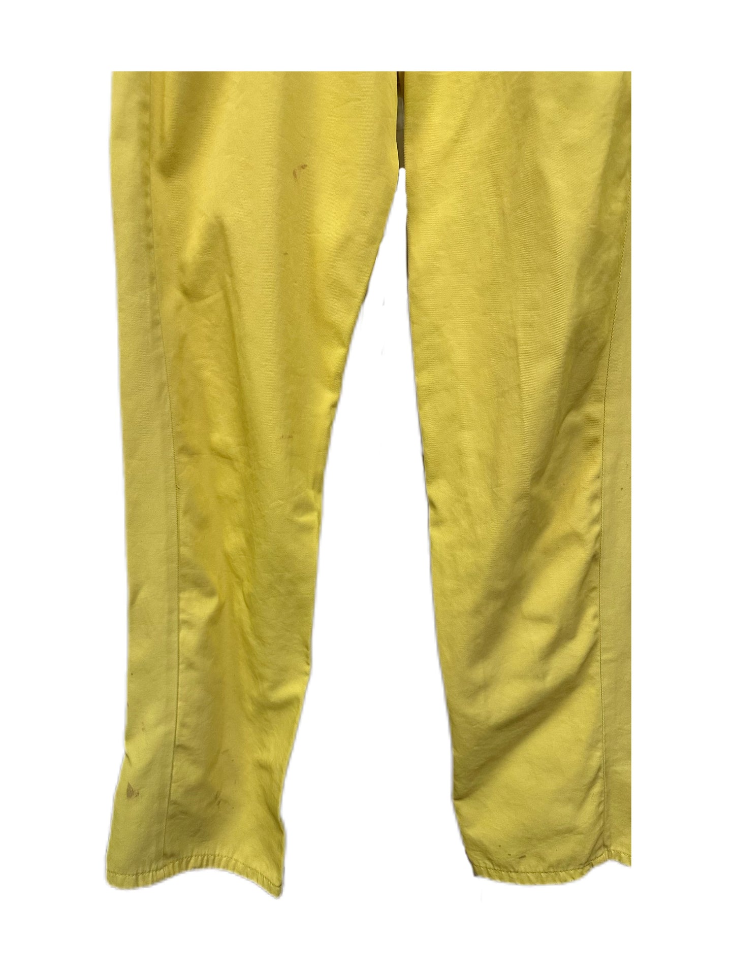 Walter Van Beirendonck Y2K Yellow Runway Trousers