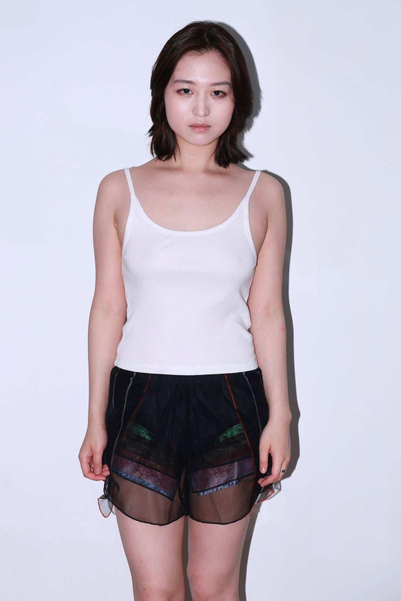 Y/Project Multi Layers Organza Silk Shorts