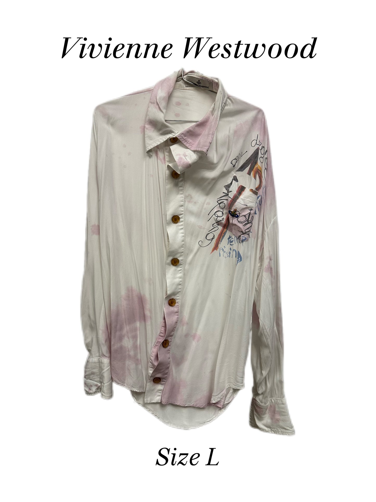 Vivienne Westwood Draping Spilled Wine Shirt